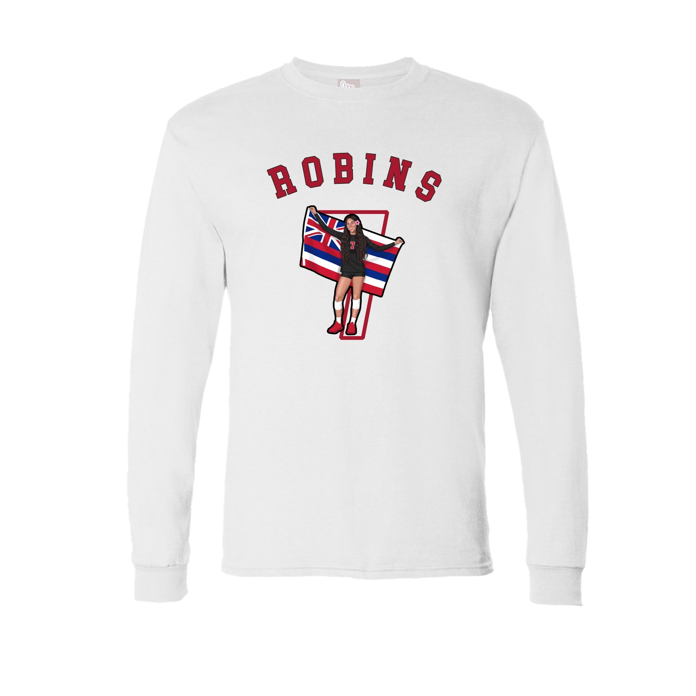 Long Sleeve Tee — Shirsey Arch in White