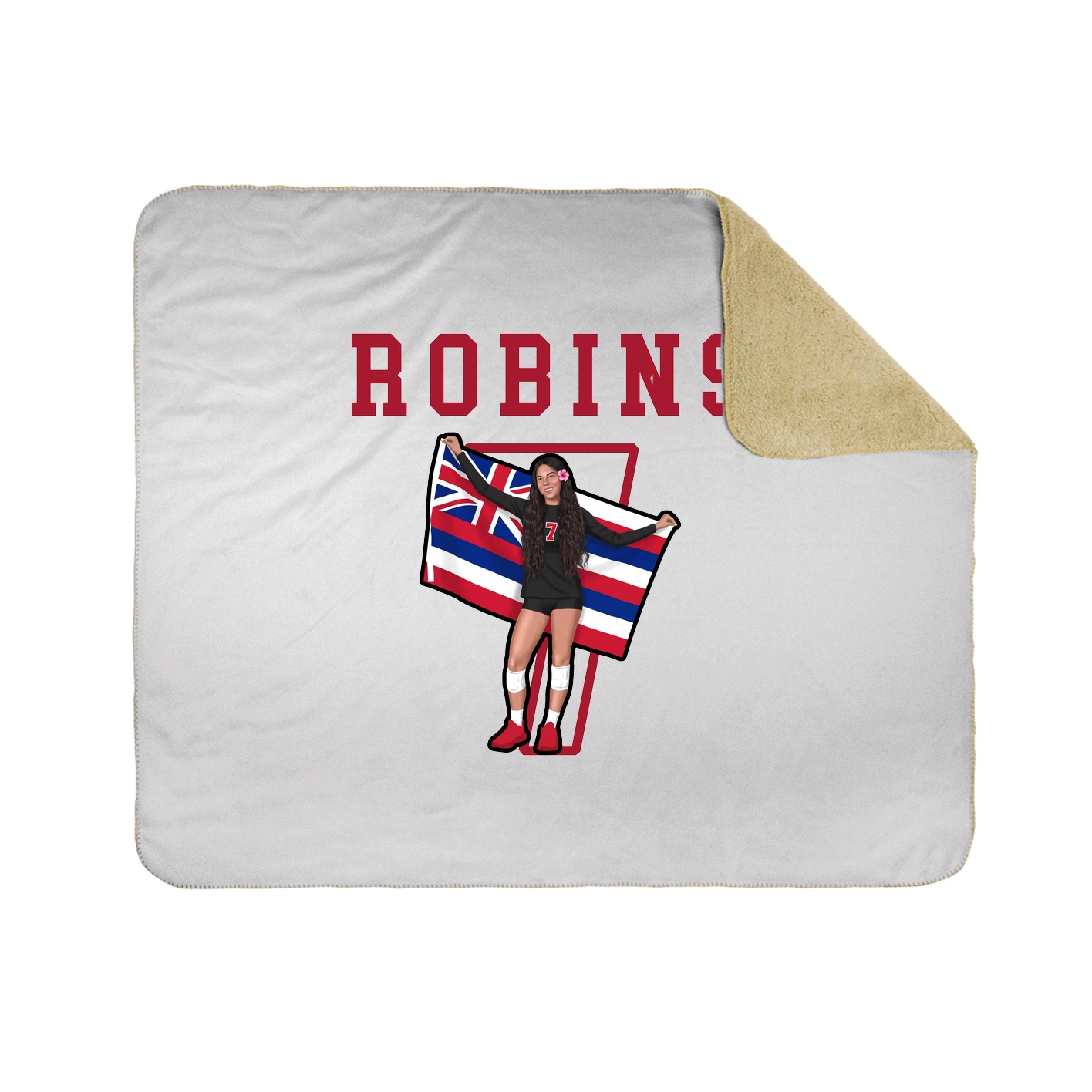 Throw Blanket — Shirsey in White