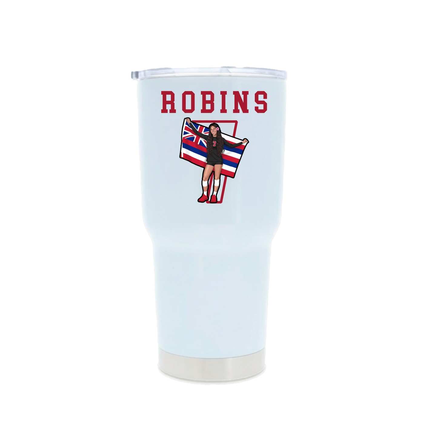 30oz Stainless Steel Tumbler — Shirsey in White