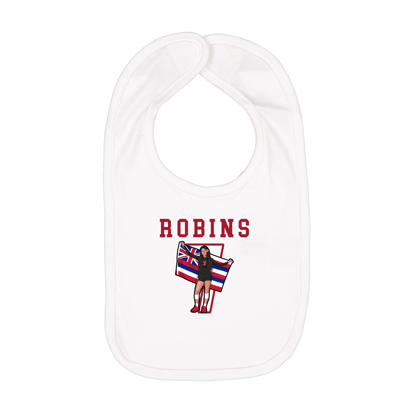 Infant Bib — Shirsey in White