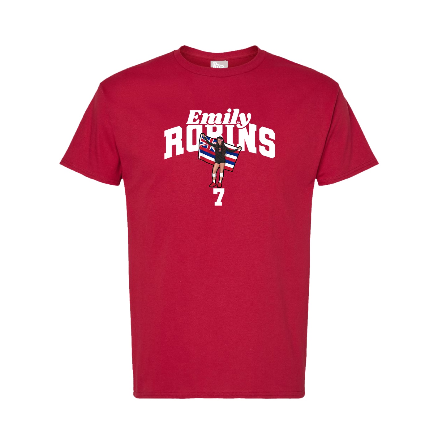 Tee — Signature Arch in Crimson