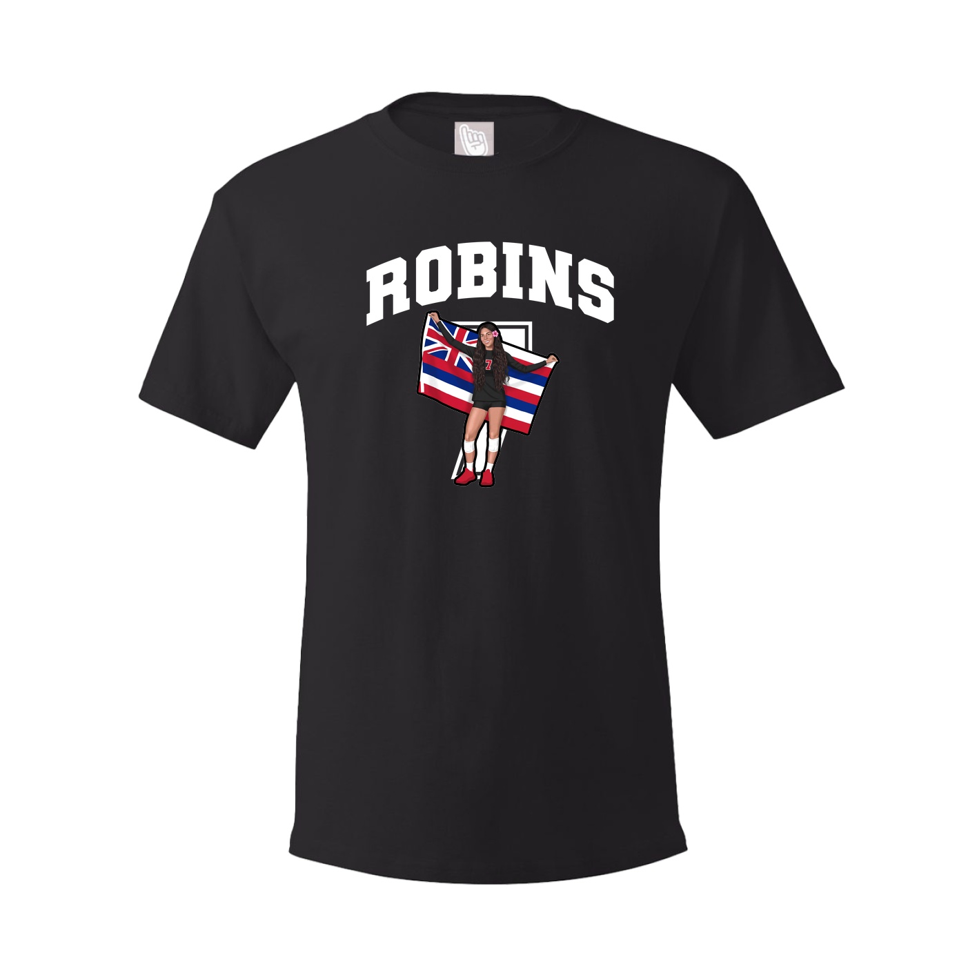 Youth Tee — Number in Black