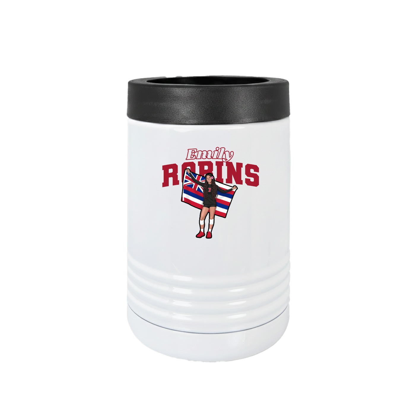Beverage Holder — Name Arch in White
