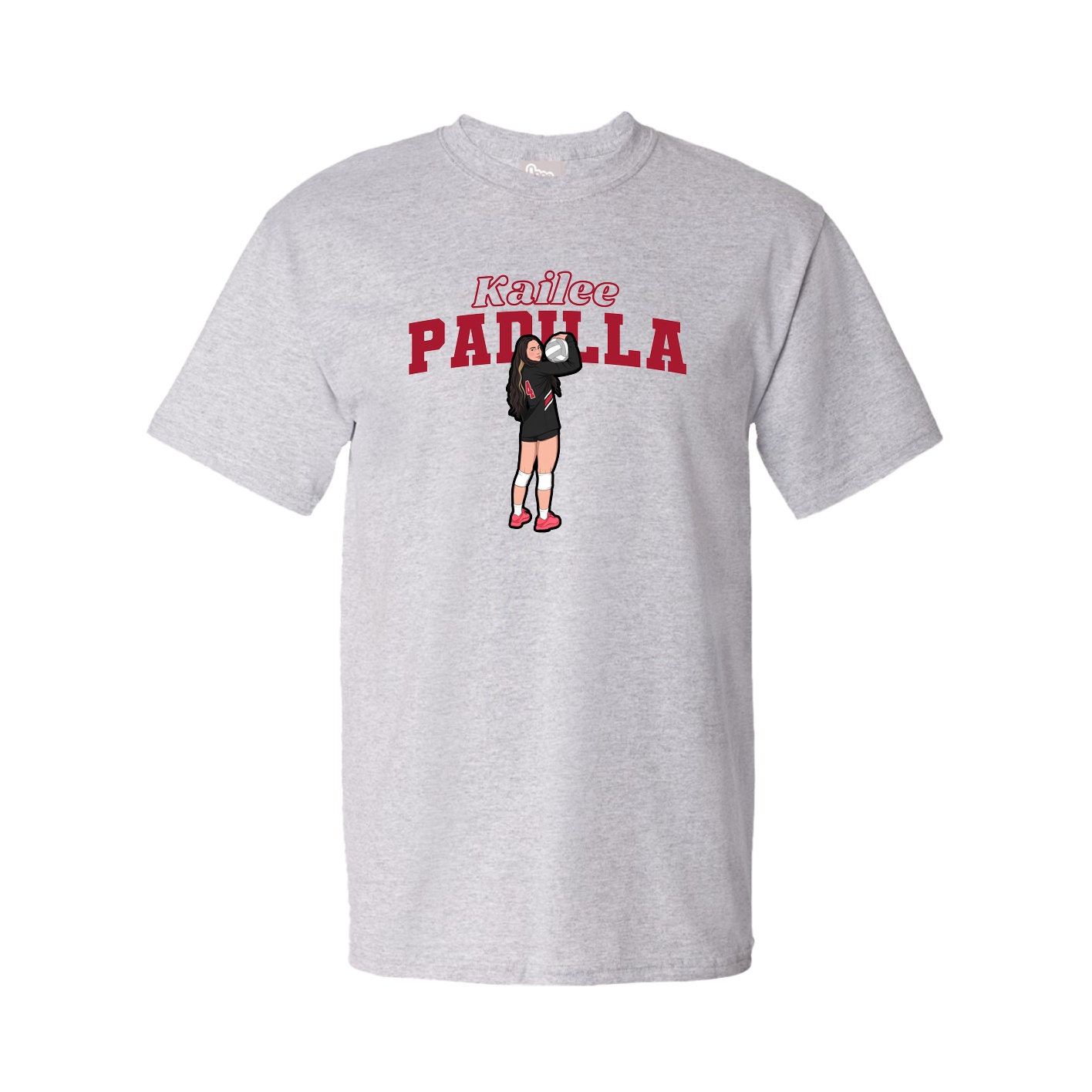 Youth Tee — Name Arch in Grey