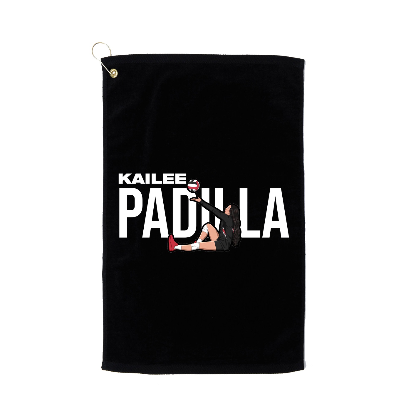 Golf Towel — Player Name in Black