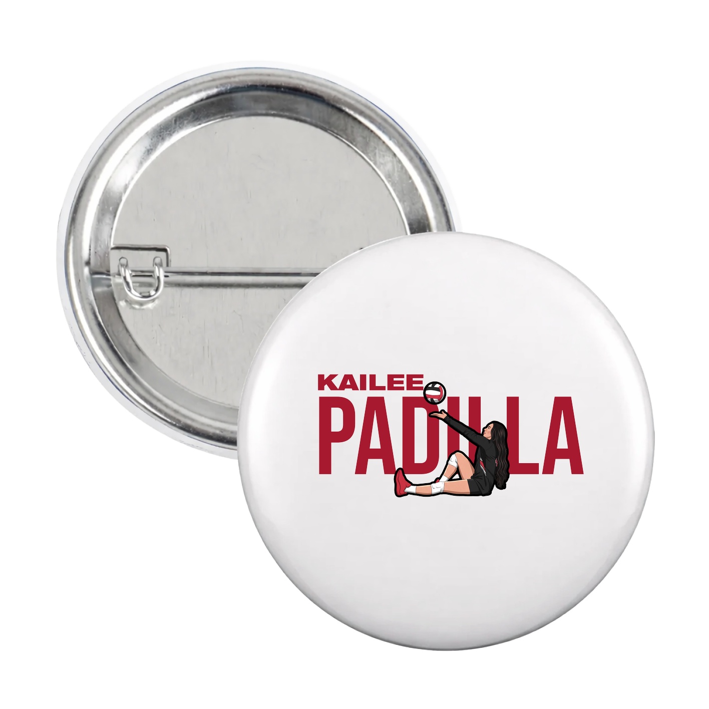 Game Day Button — Player Name in White