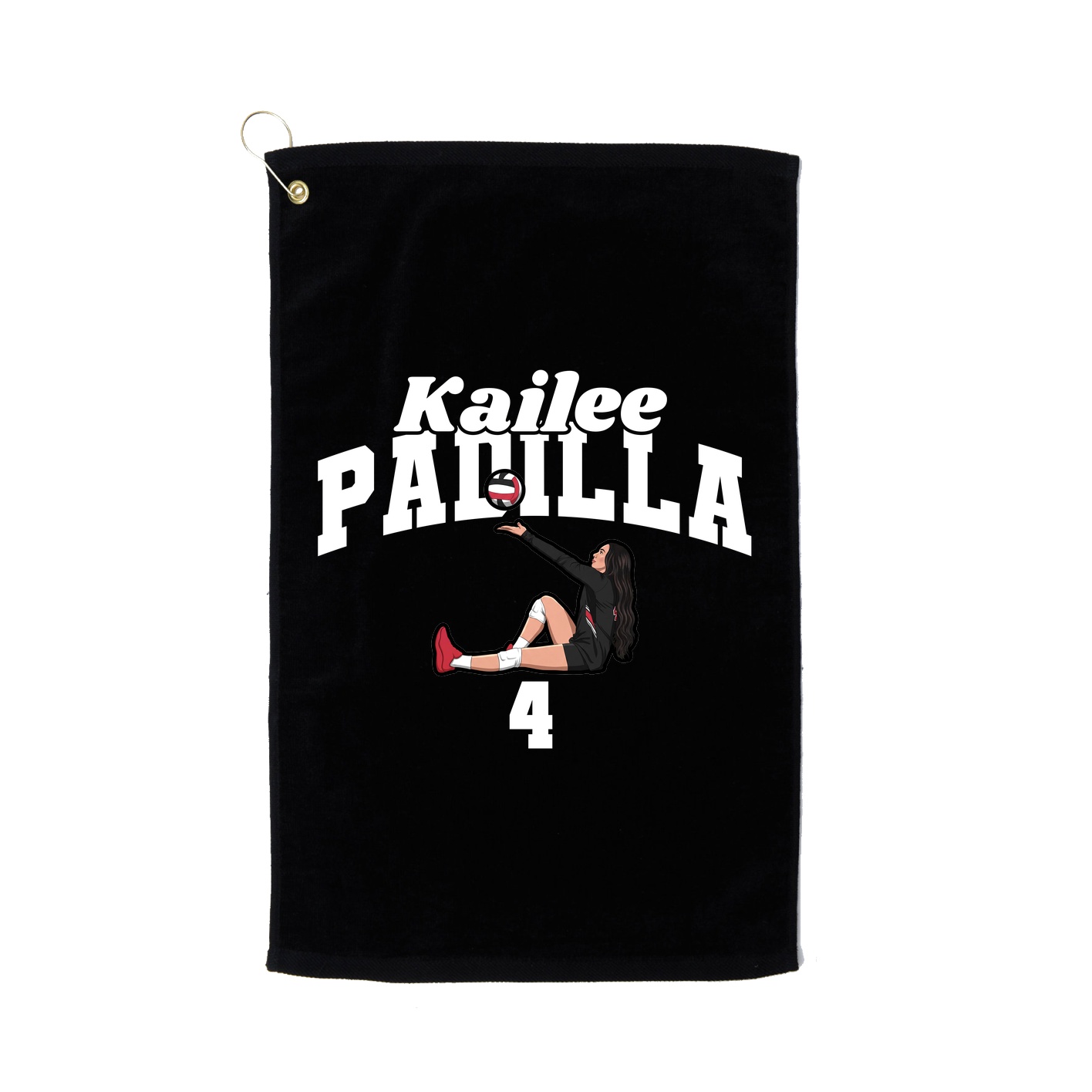 Golf Towel — Signature Arch in Black