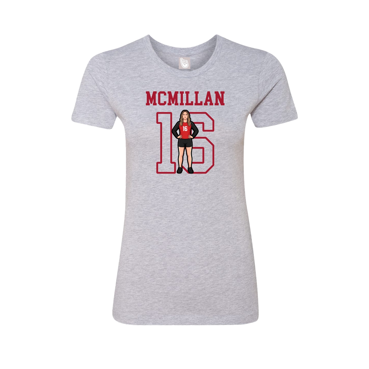 Fitted Women's Tee — Shirsey in Grey