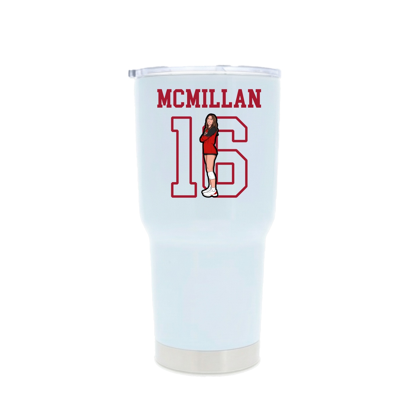 30oz Stainless Steel Tumbler — Shirsey in White