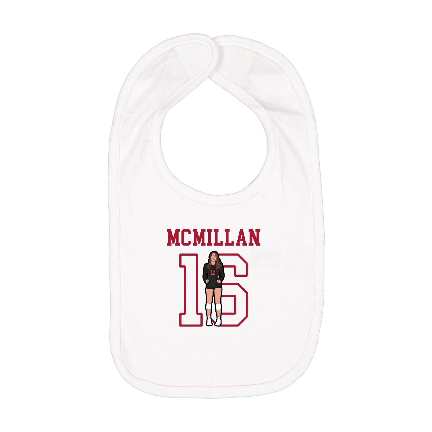 Infant Bib — Shirsey in White