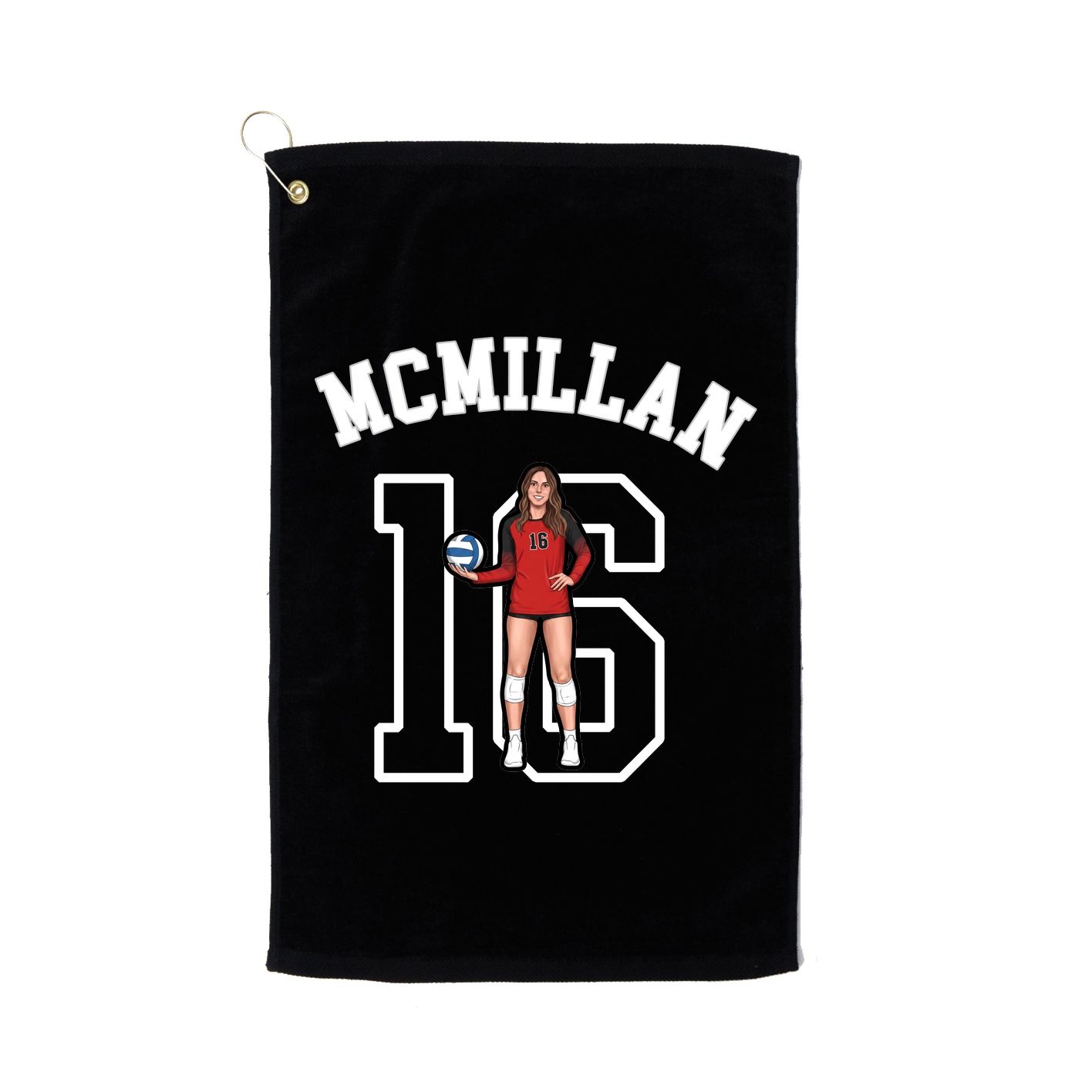 Golf Towel — Shirsey Arch in Black