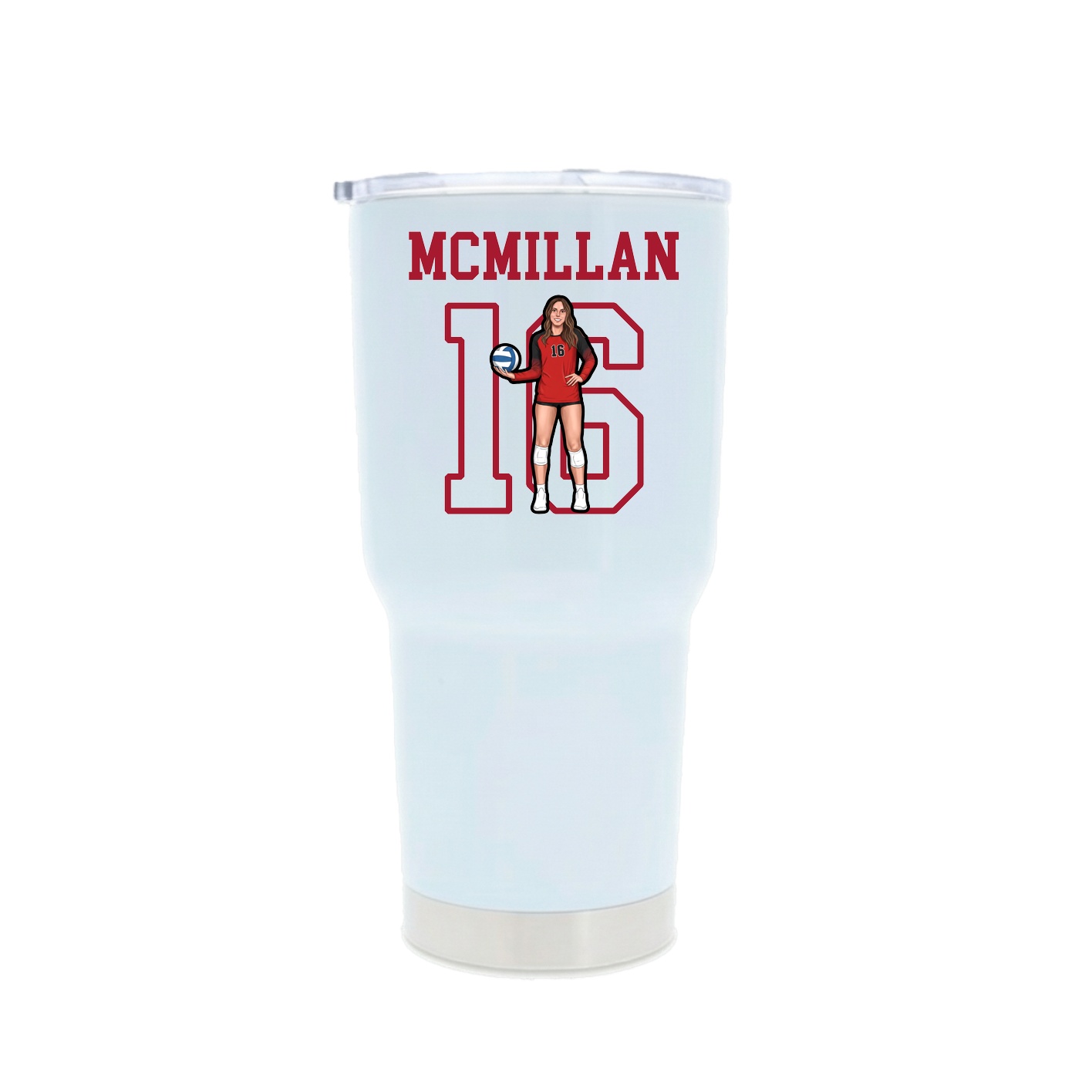 30oz Stainless Steel Tumbler — Shirsey in White