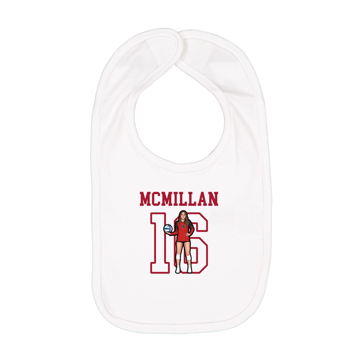 Infant Bib — Shirsey in White