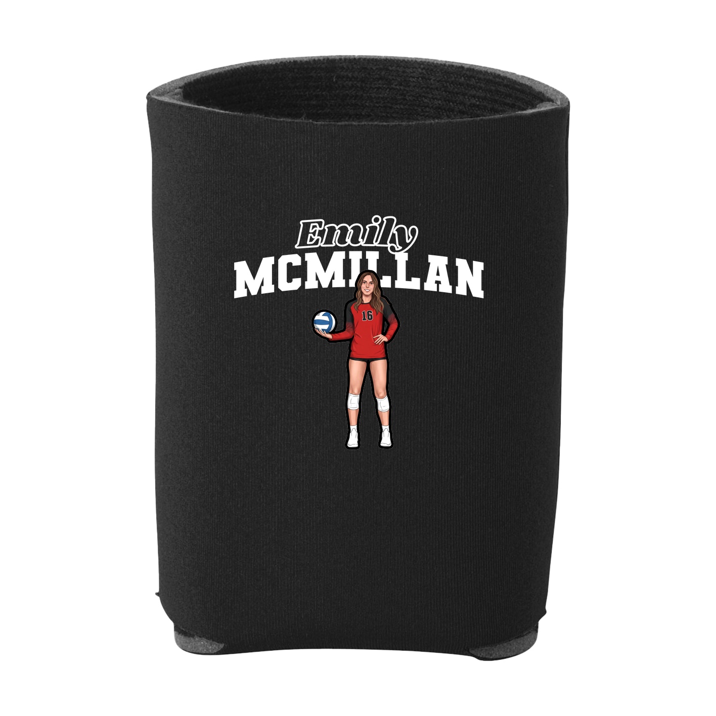 Can Holder — Name Arch in Black
