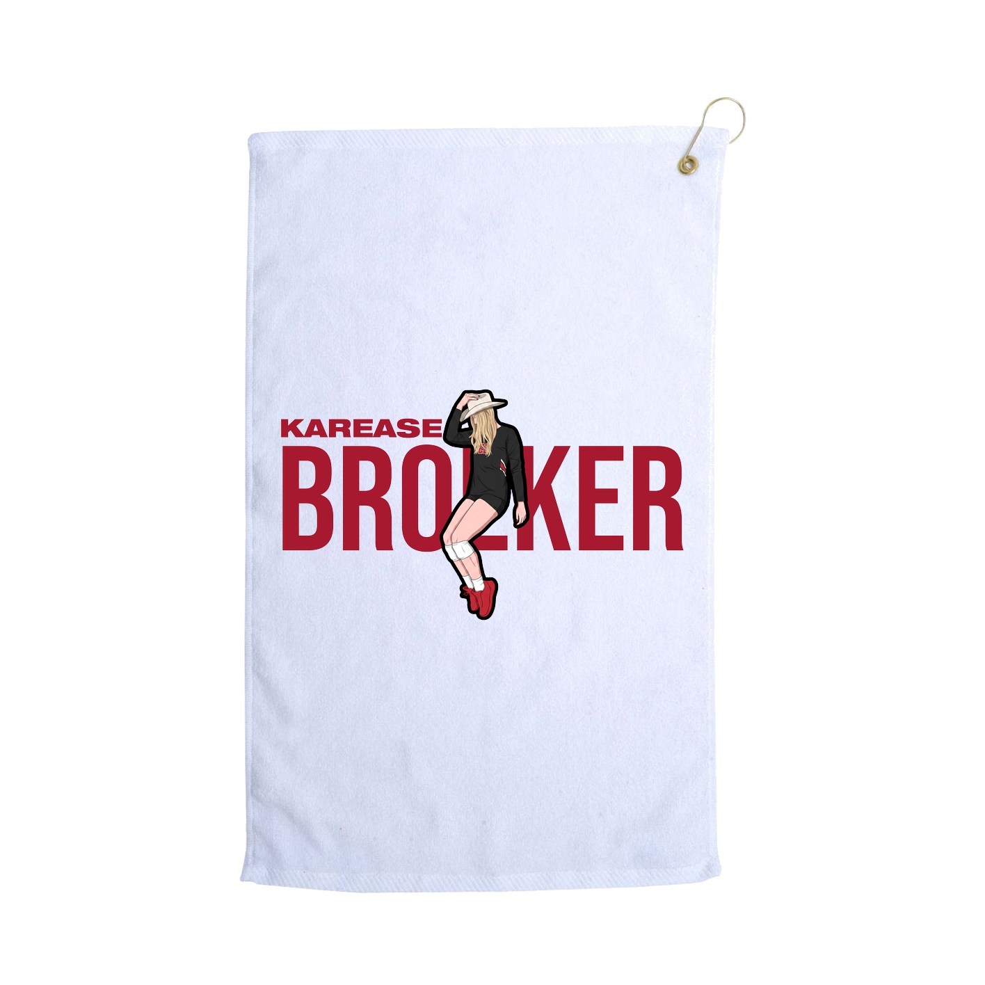 Golf Towel — Player Name in White