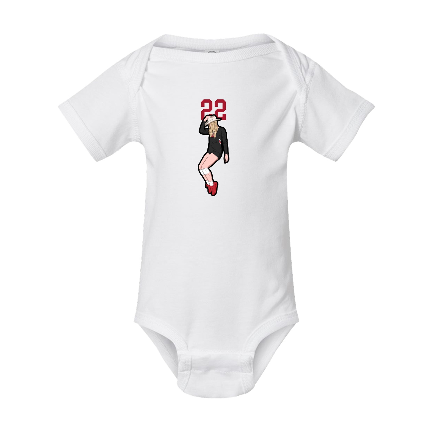 Baby Onesie — Number Top in White