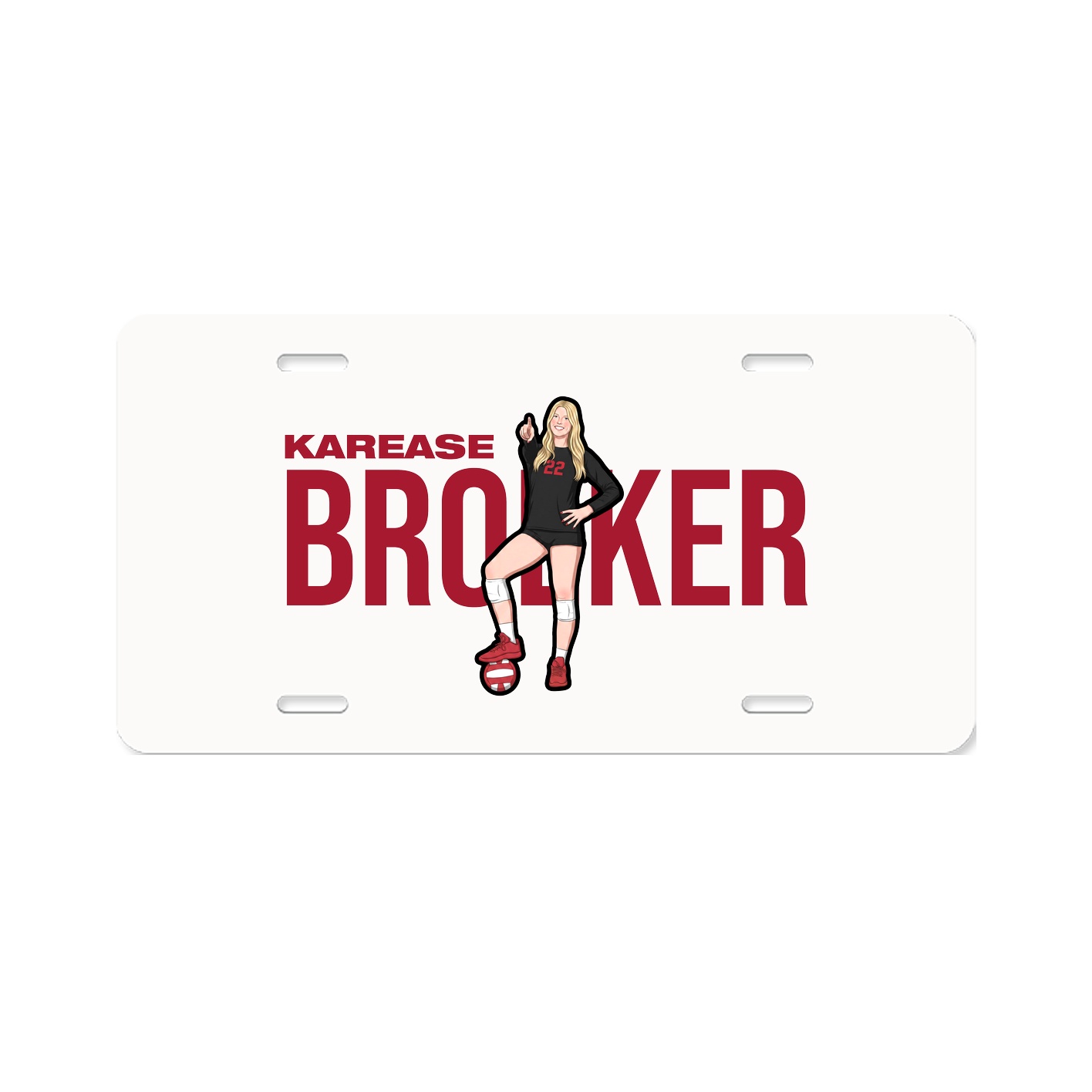 License Plate — Player Name in Classic