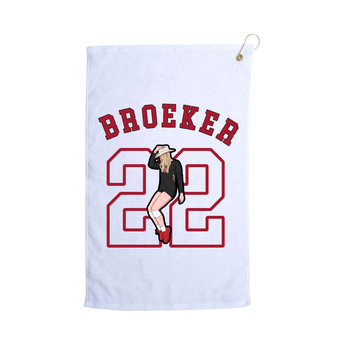 Golf Towel — Shirsey Arch in White