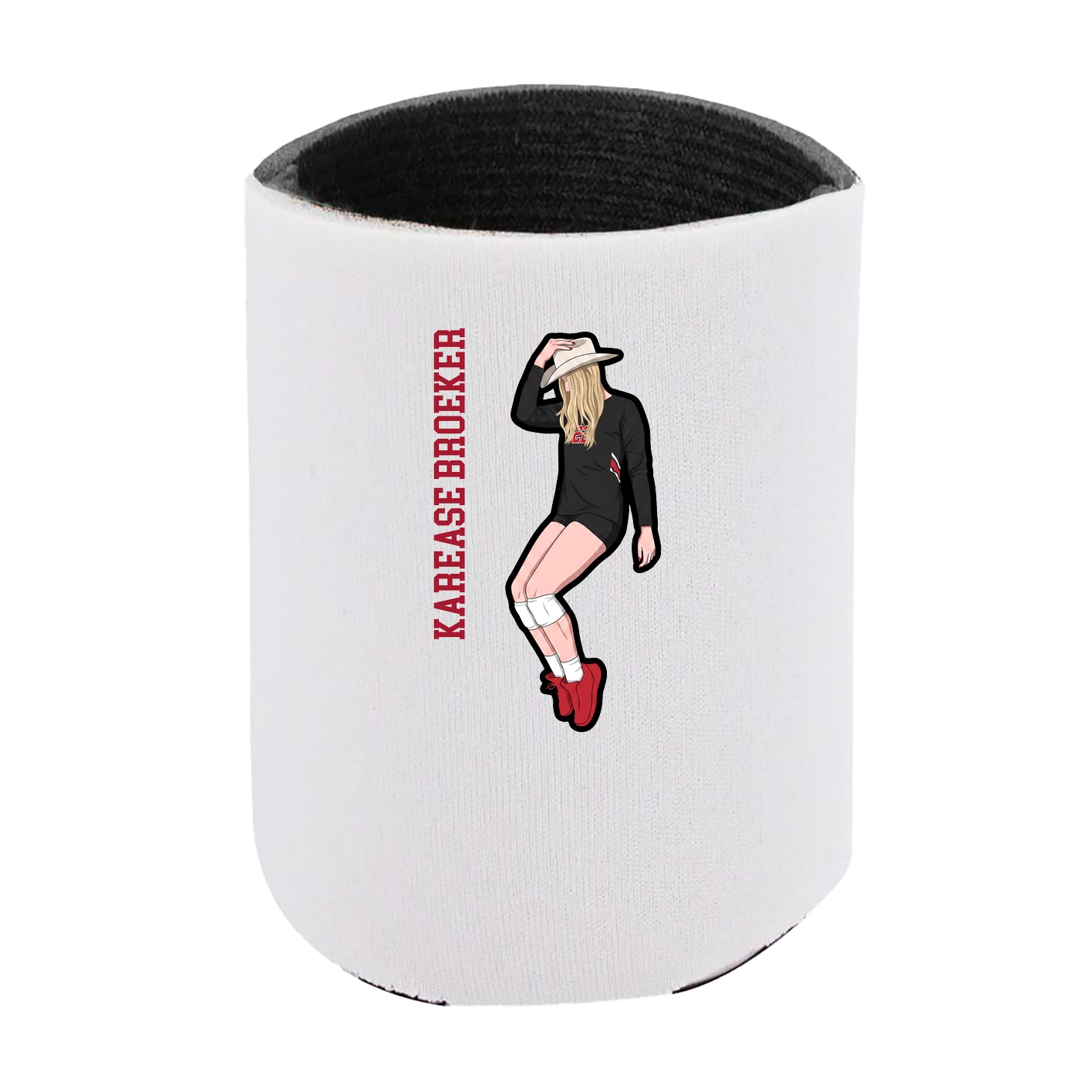 Can Holder — Name Vertical in White