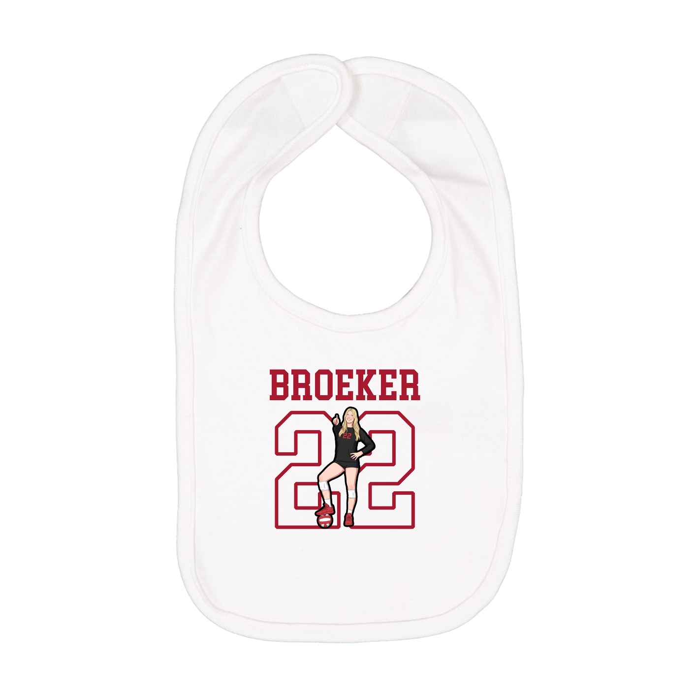 Infant Bib — Shirsey in White