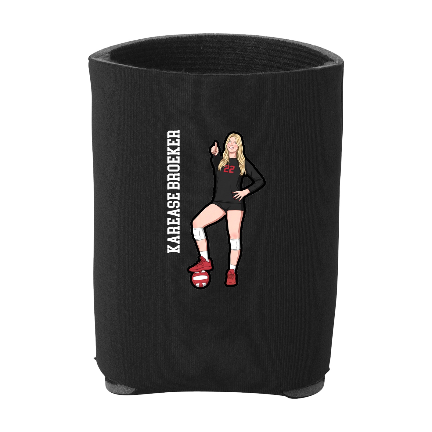 Can Holder — Name Vertical in Black