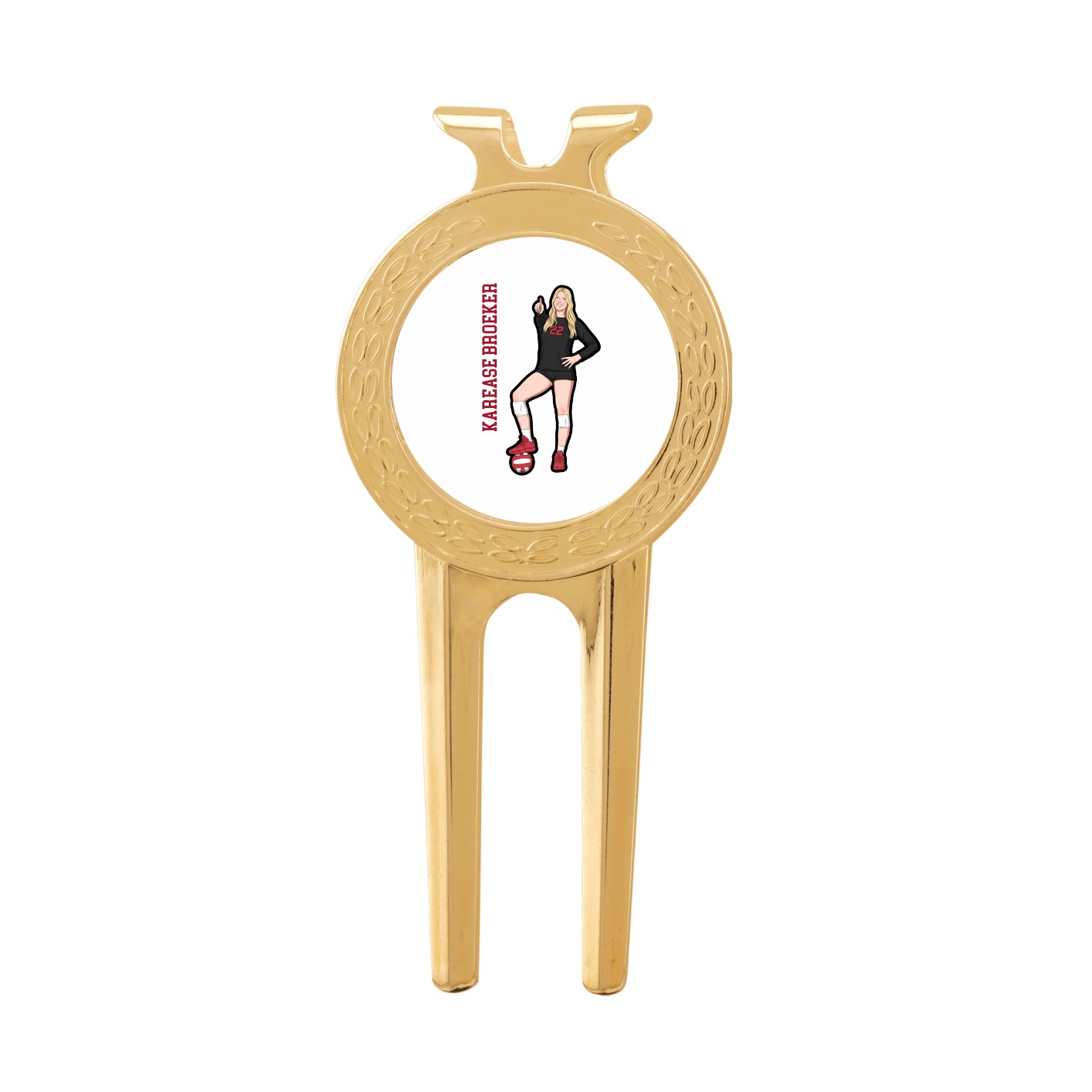 Divot Tool with Ball Marker — Name Vertical in Classic