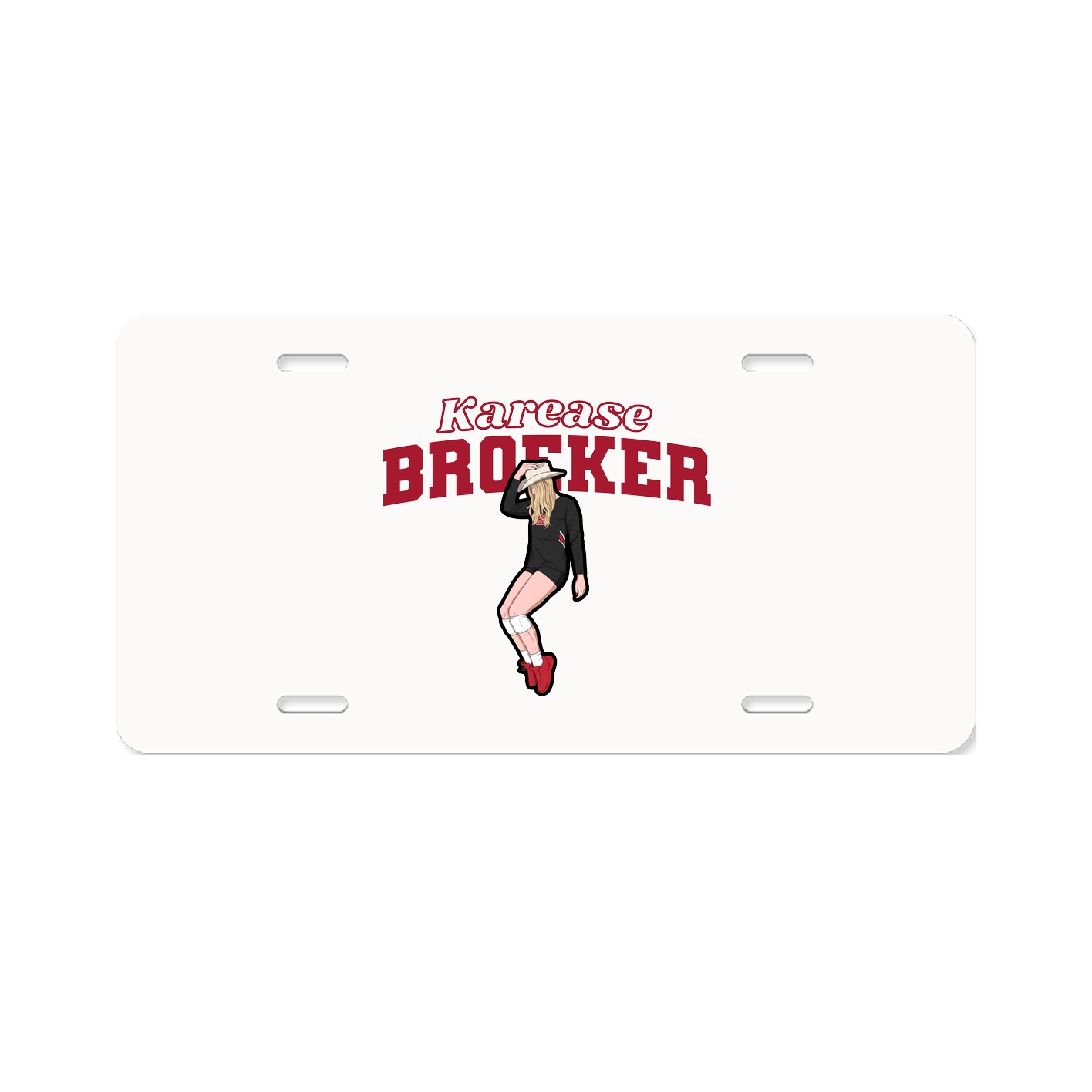 License Plate — Name Arch in Classic