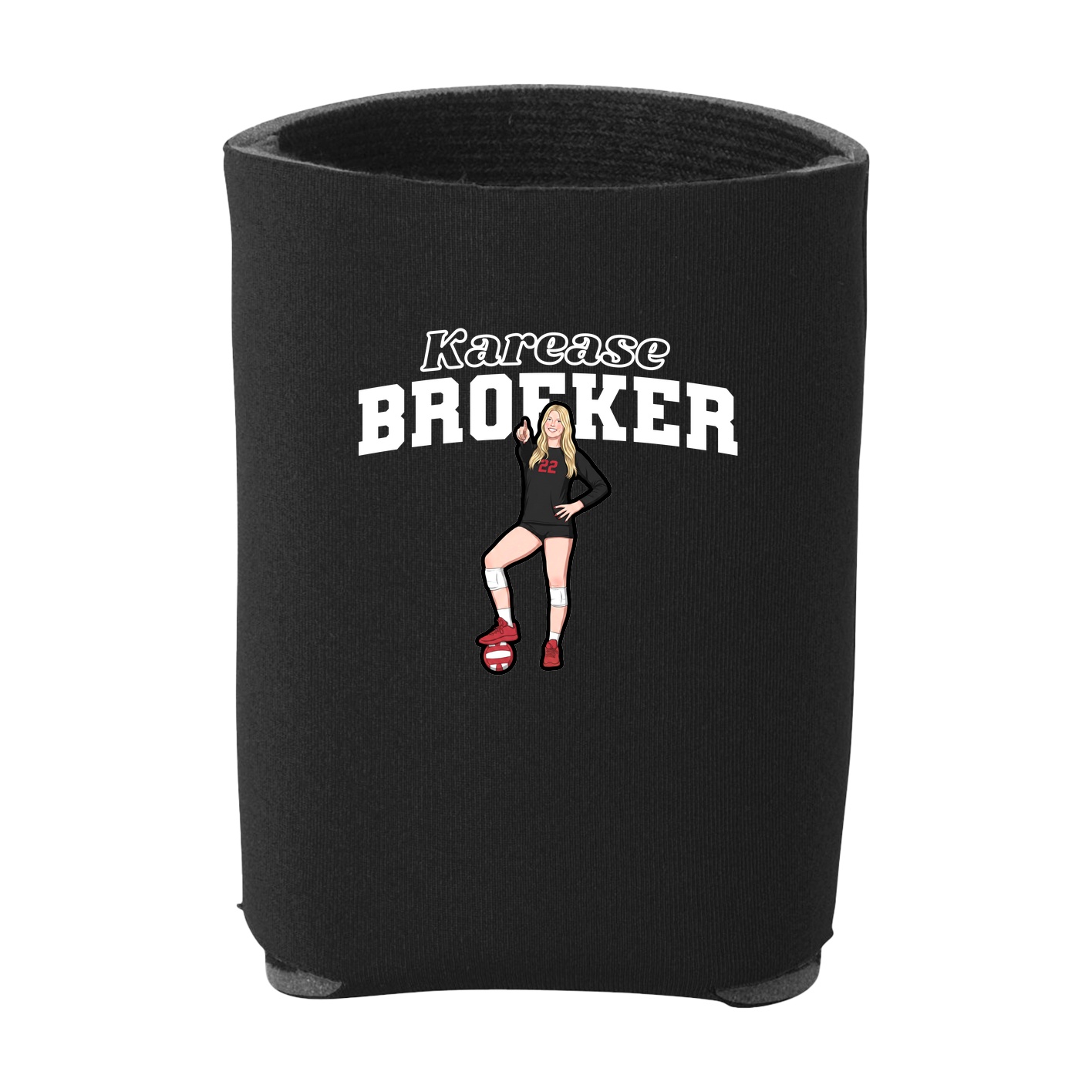 Can Holder — Name Arch in Black