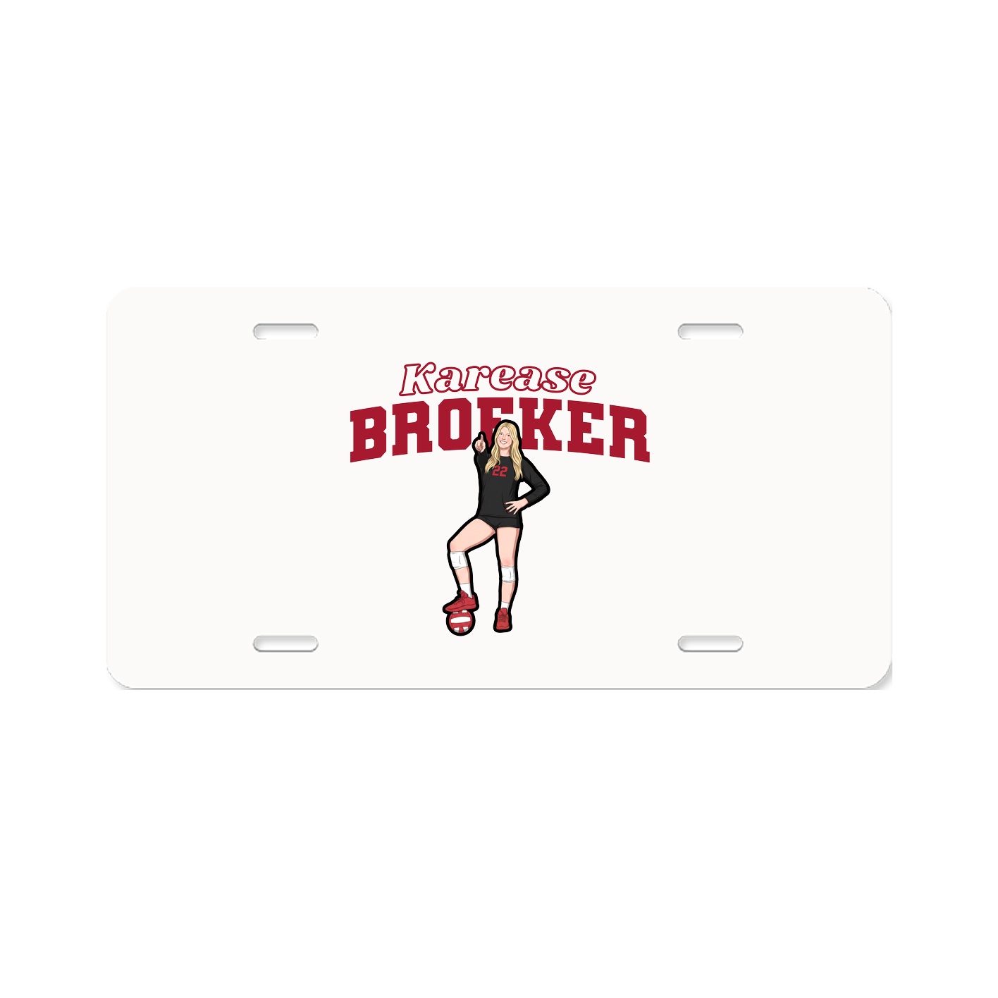 License Plate — Name Arch in Classic