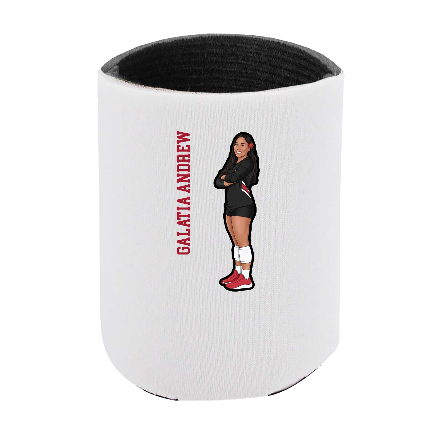 Can Holder — Name Vertical in White