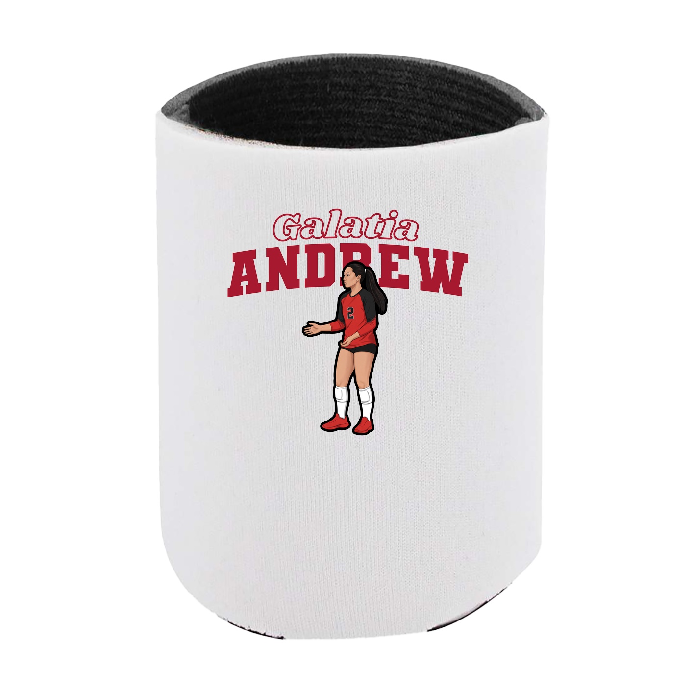 Can Holder — Name Arch in White