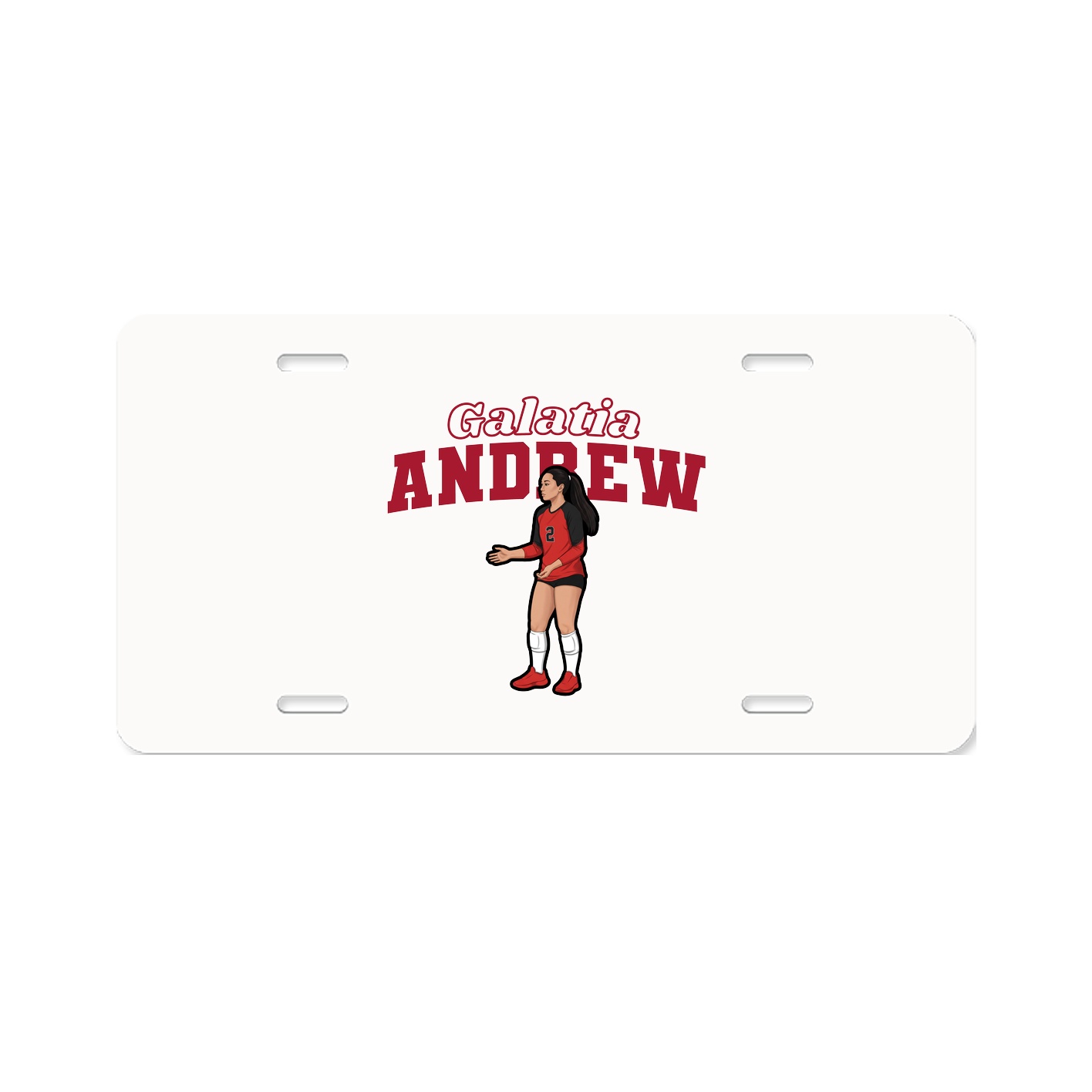 License Plate — Name Arch in Classic
