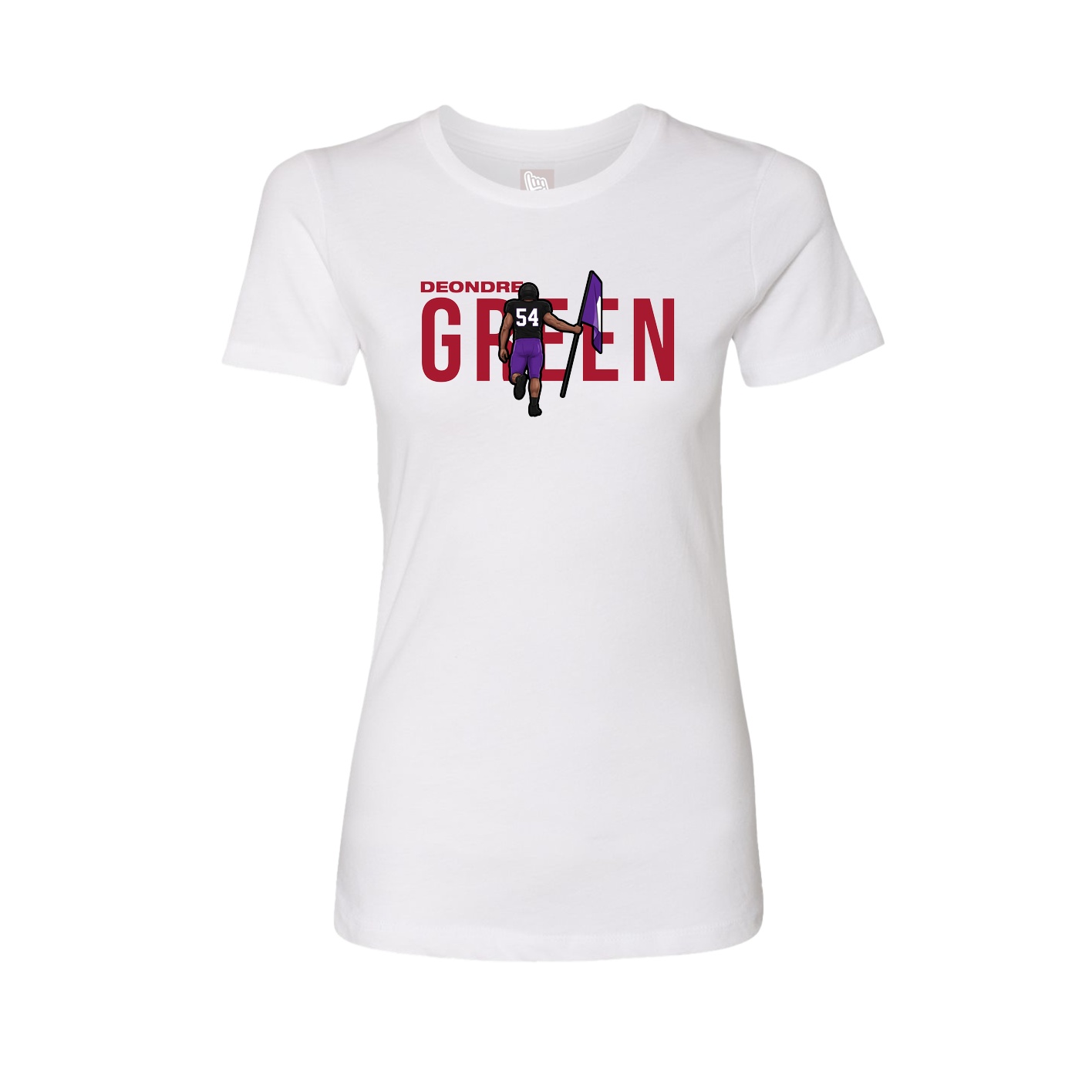 Womens Tee — Player Name in White