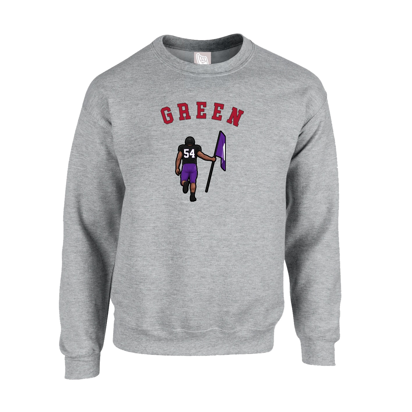 Fleece Crew — Shirsey Arch in Grey