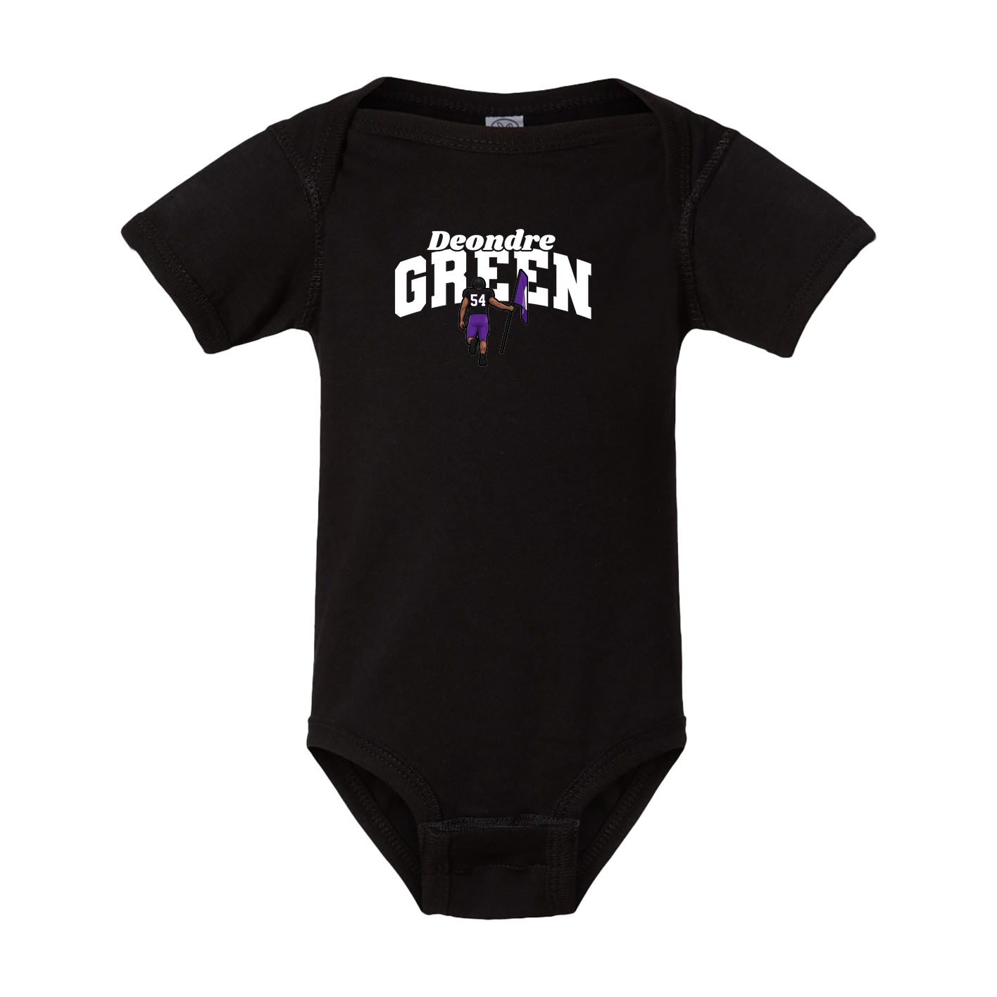 Baby Onesie — Signature Arch in Black