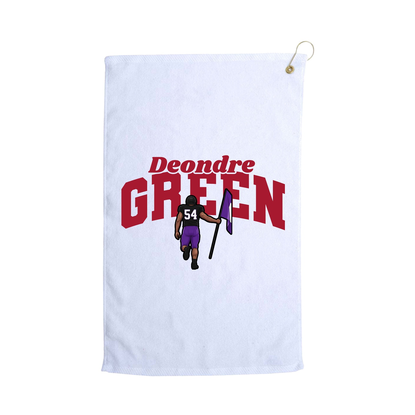 Golf Towel — Signature Arch in White