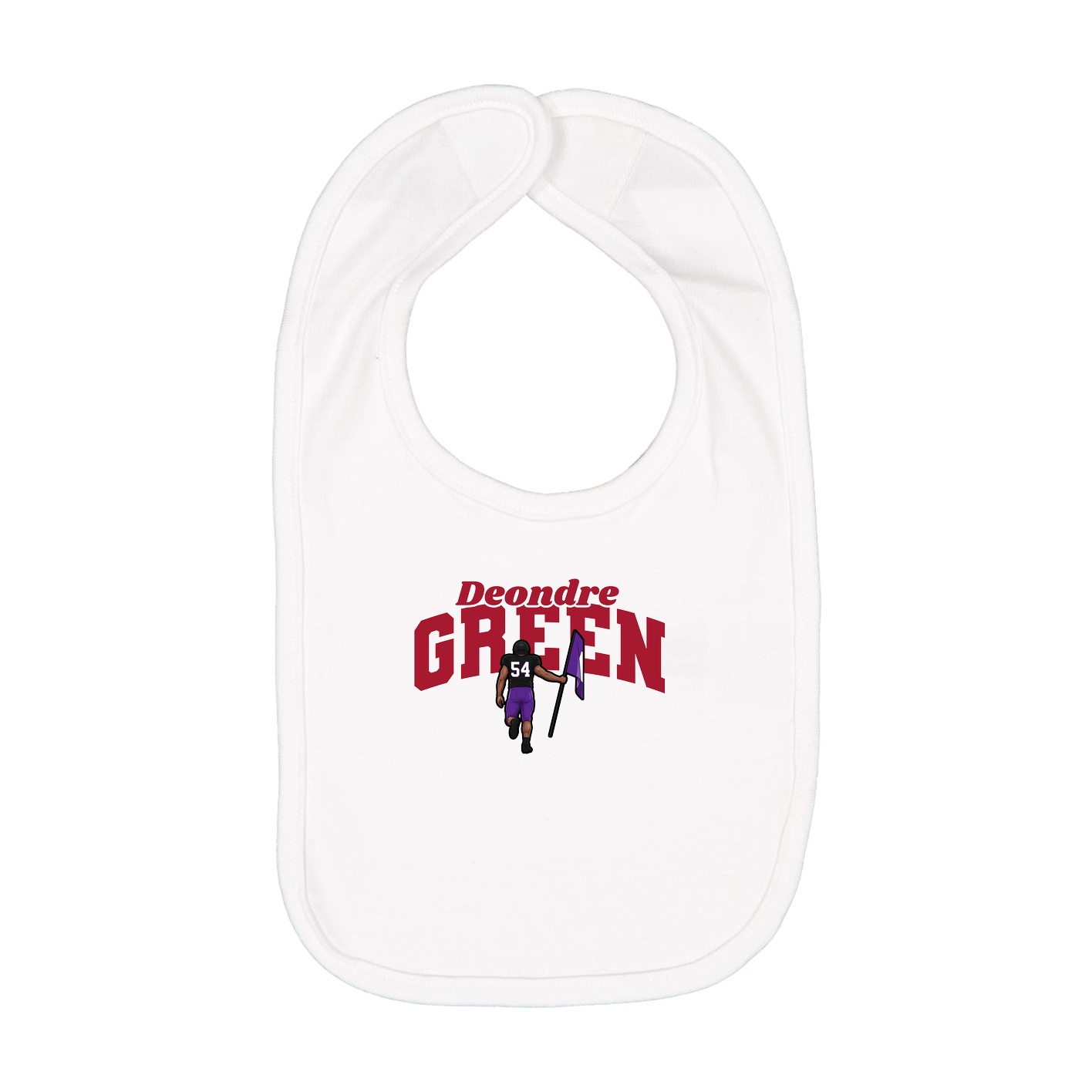 Infant Bib — Signature Arch in White
