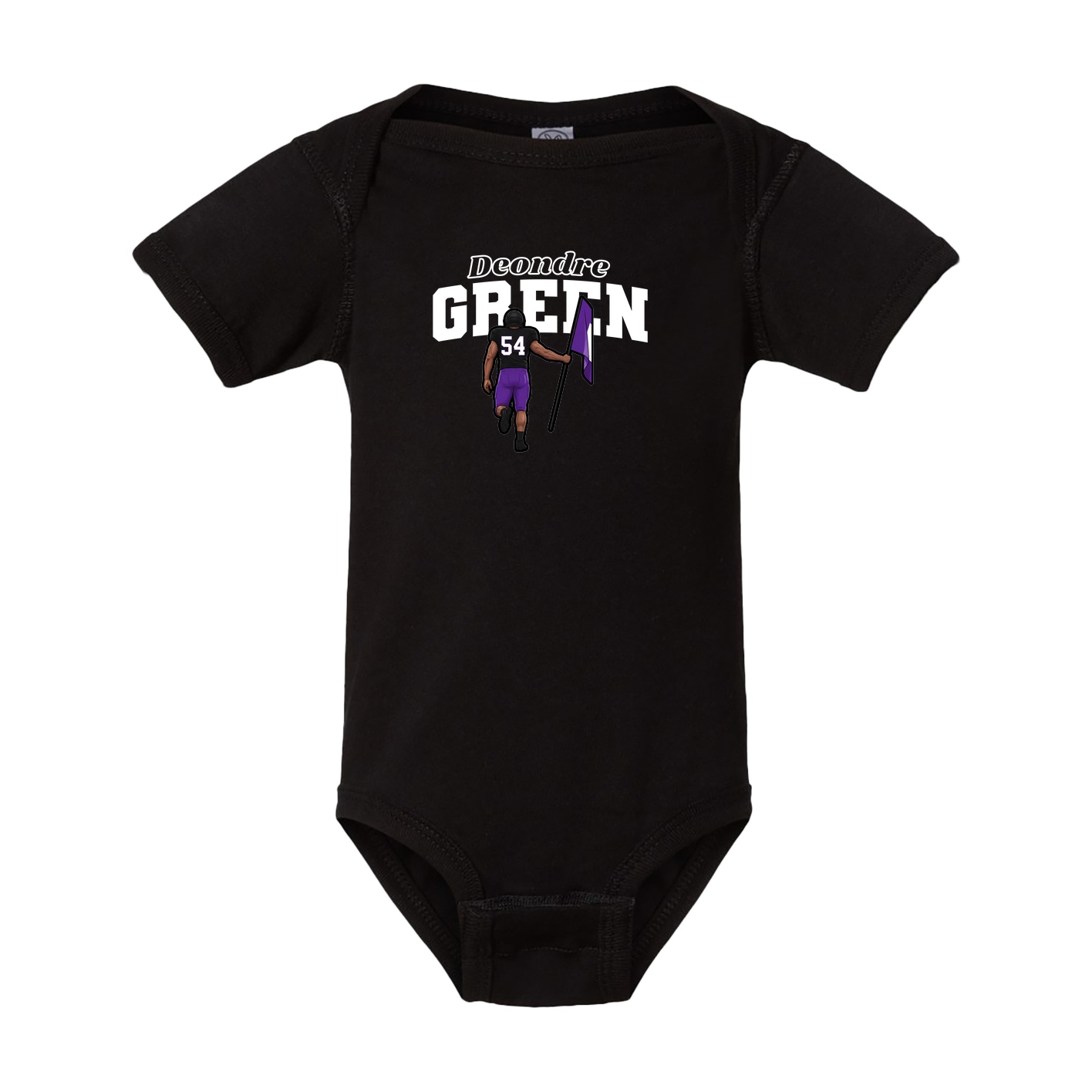 Baby Onesie — Name Arch in Black