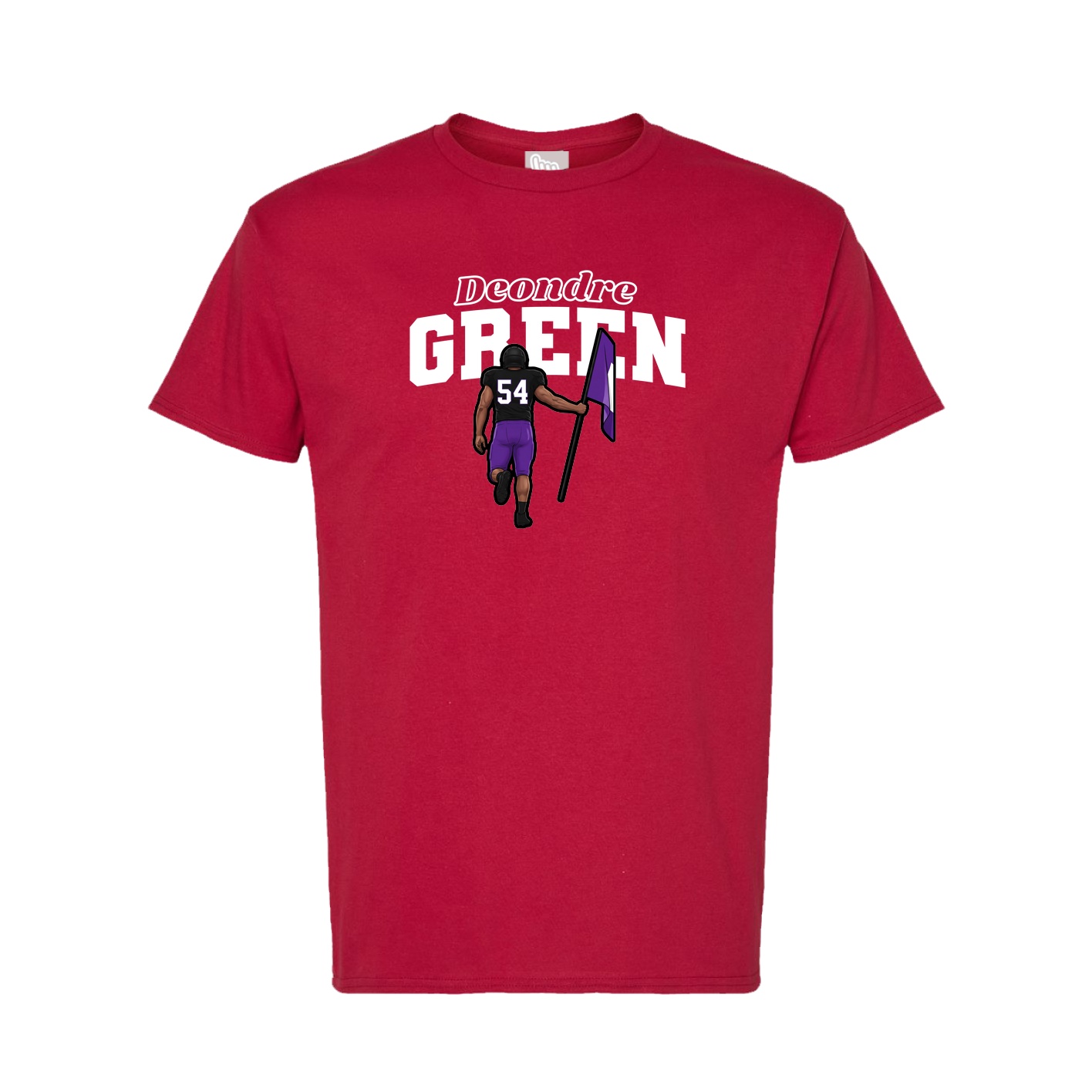 Tee — Name Arch in Crimson
