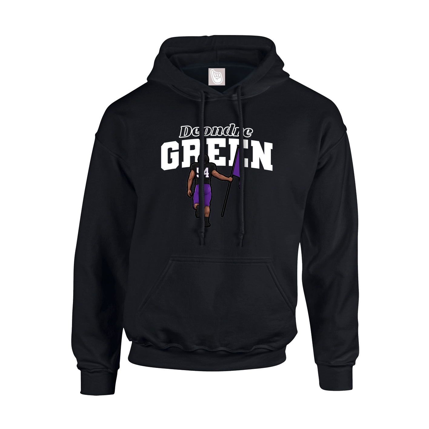 Hoodie — Name Arch in Black