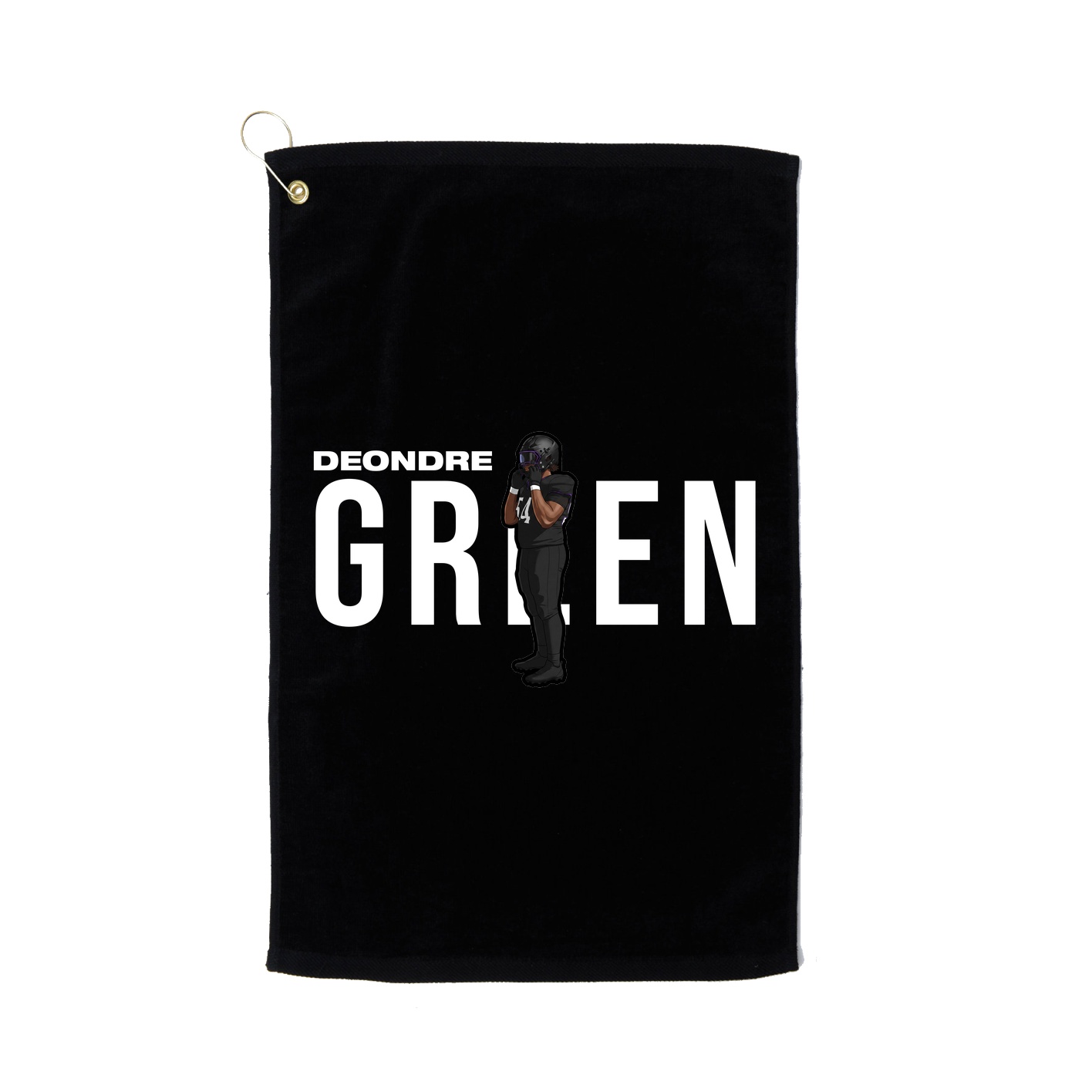 Golf Towel — Player Name in Black