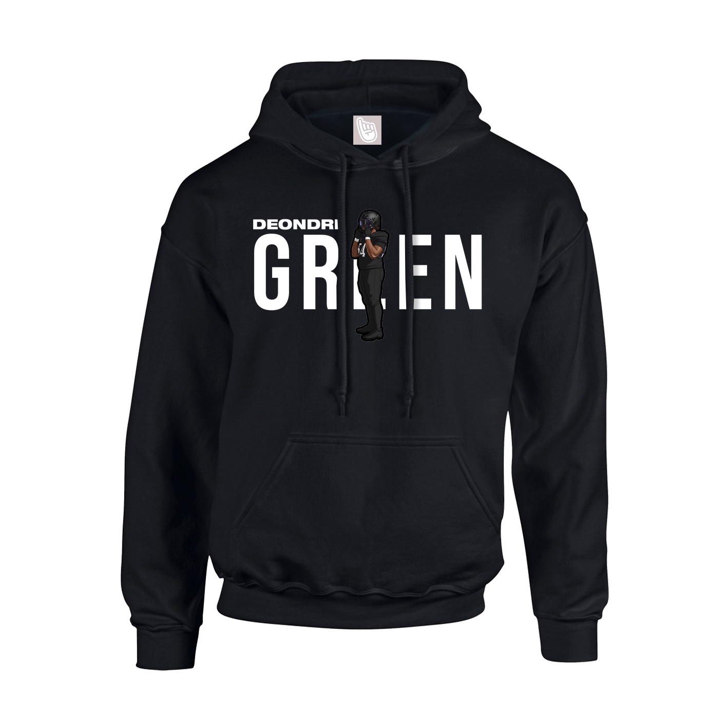 Youth Hoodie — Player Name in Black