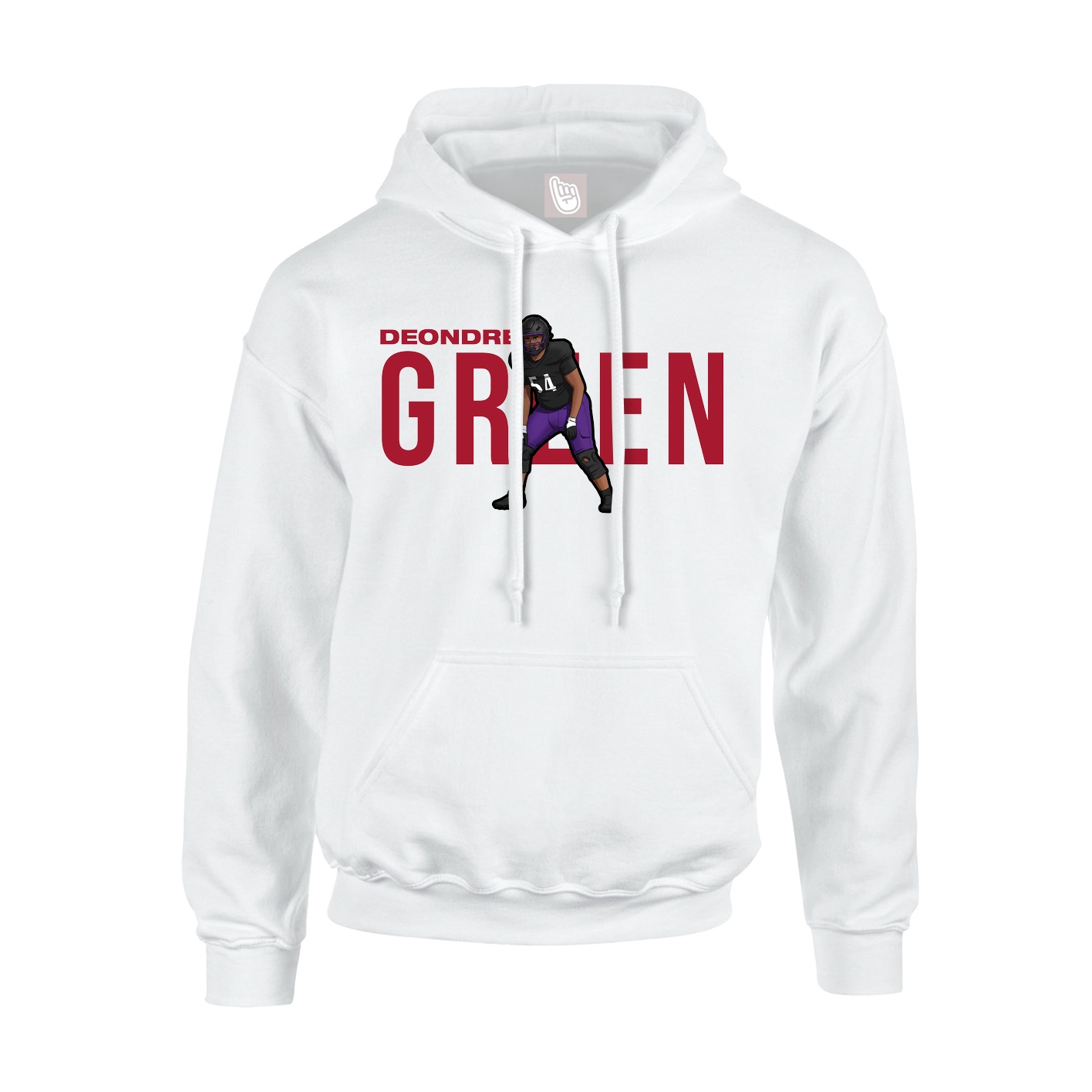 Hoodie — Player Name in White