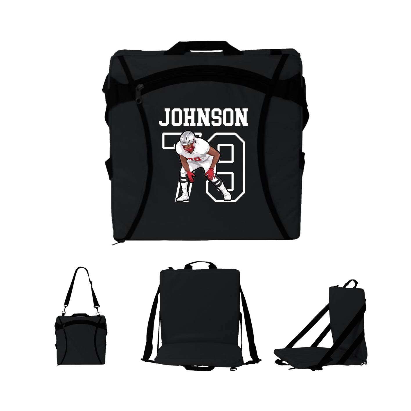 Folding Stadium Seat — Shirsey in Black
