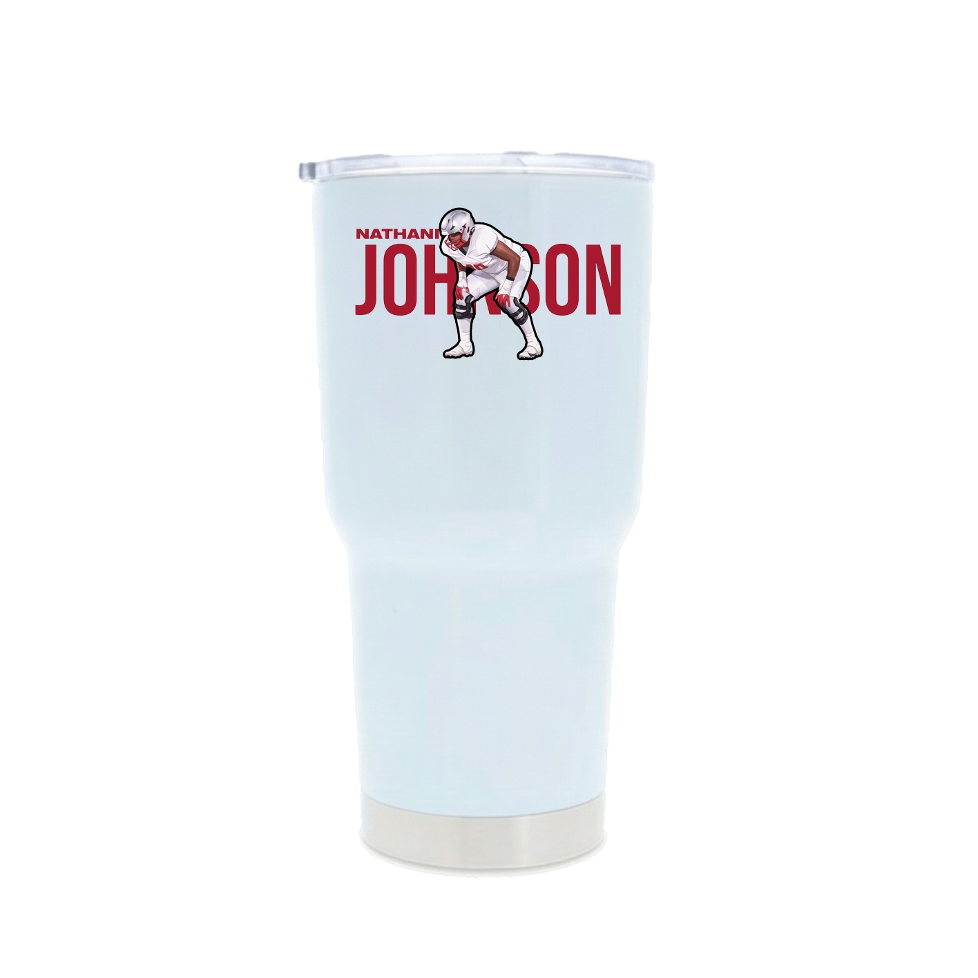30oz Stainless Steel Tumbler — Player Name in White