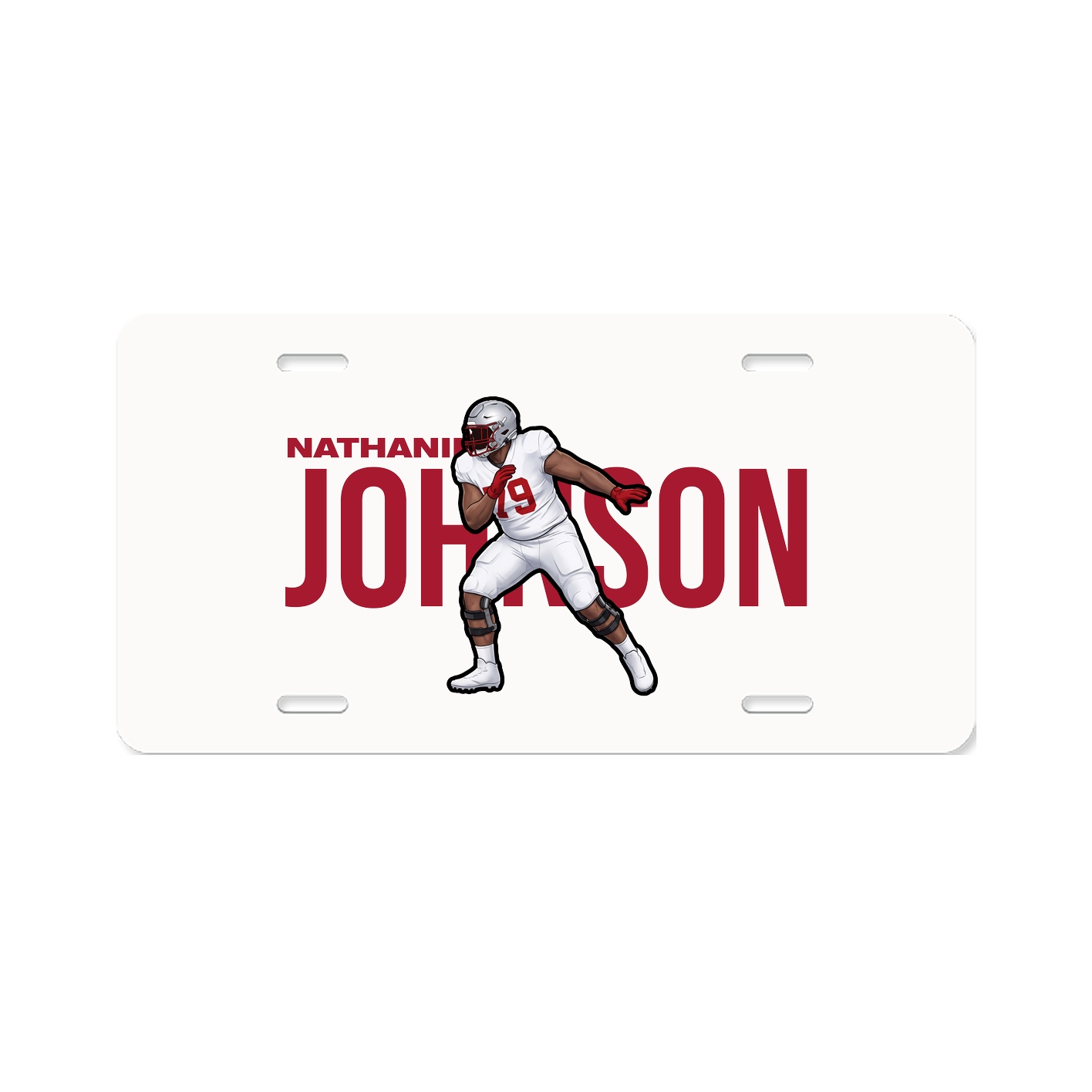 License Plate — Player Name in Classic