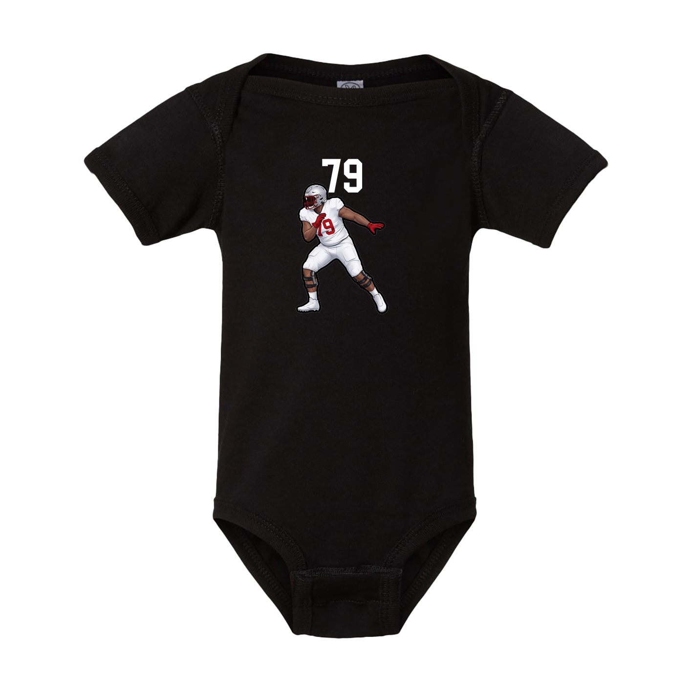 Baby Onesie — Number Top in Black
