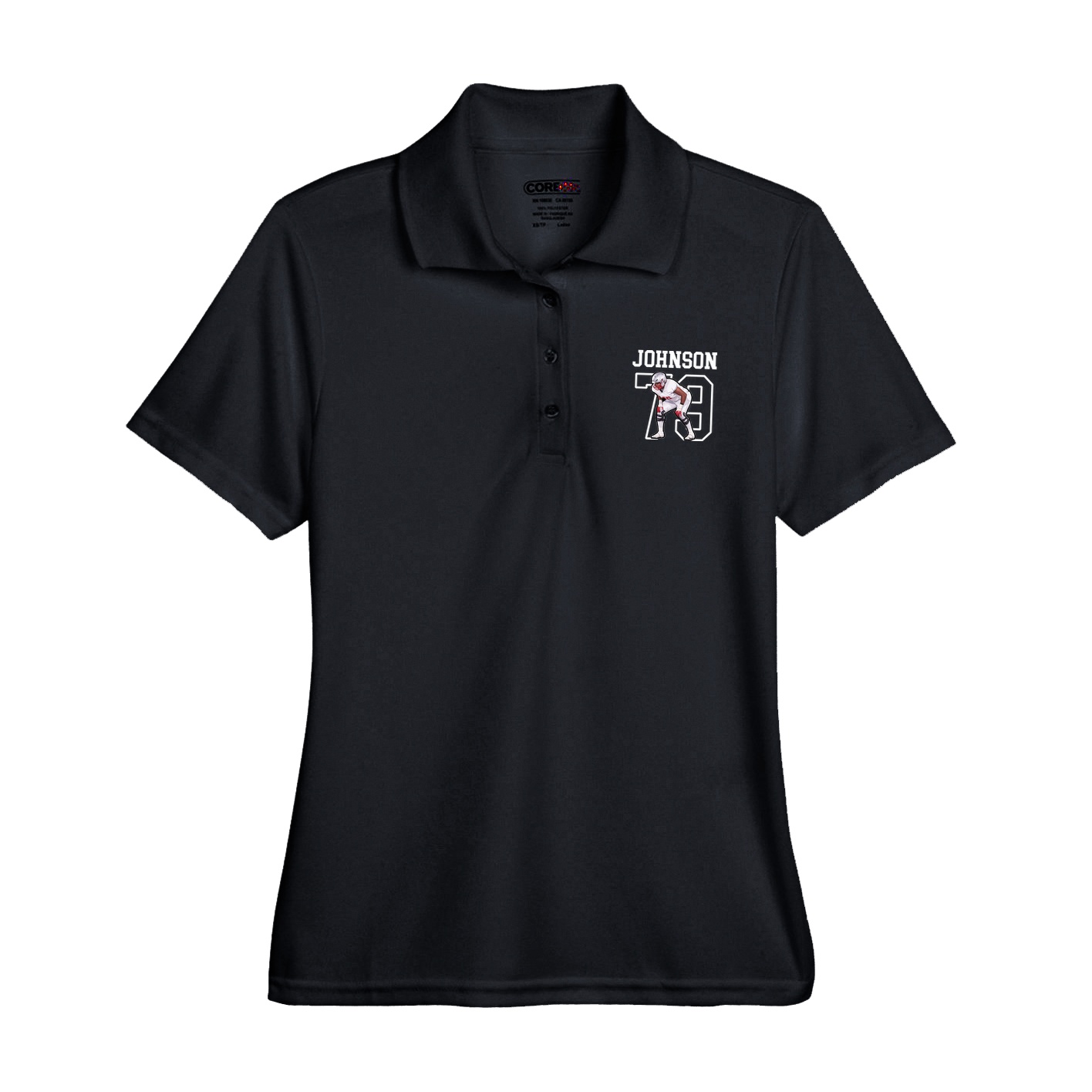 Womens Performance Polo — Shirsey in Black