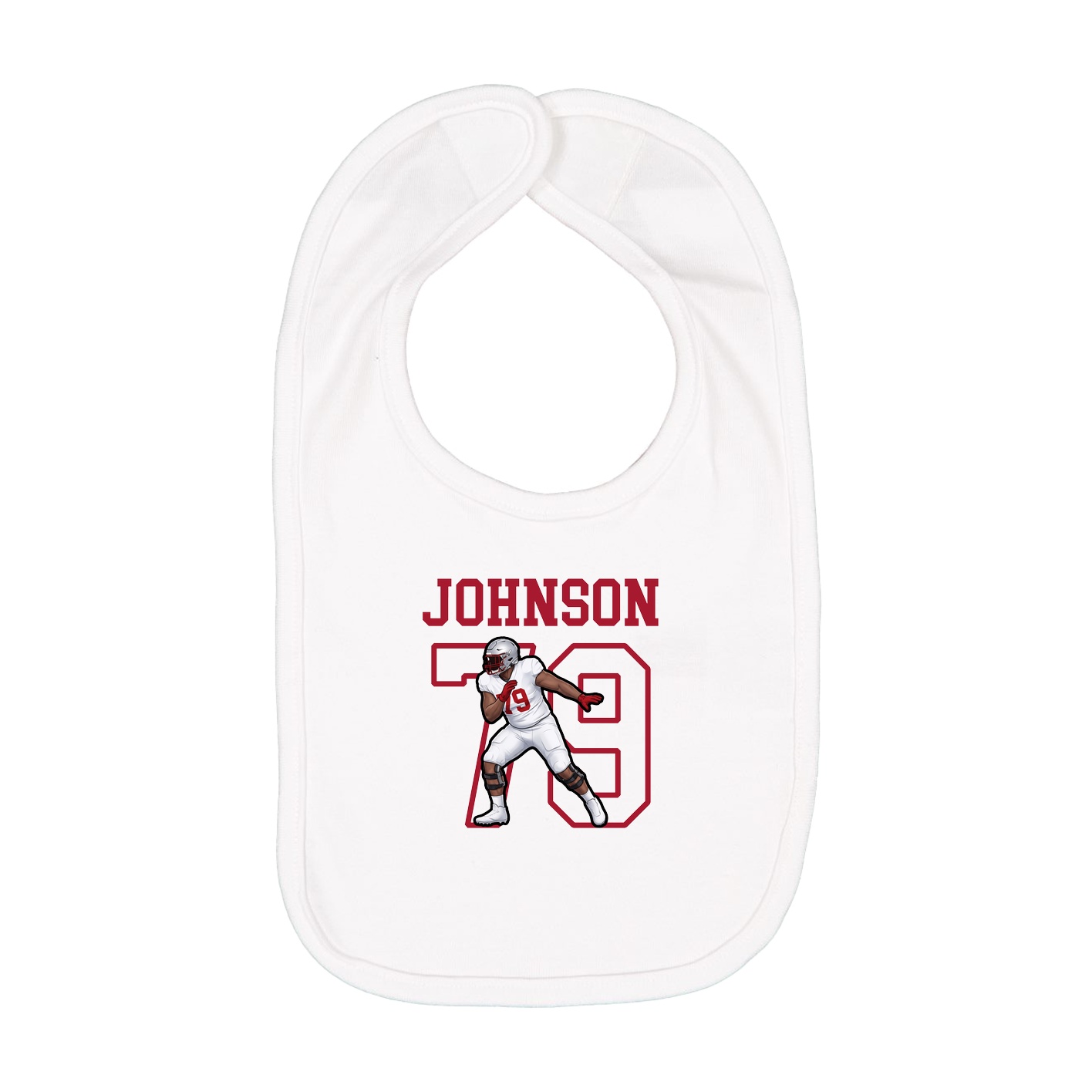 Infant Bib — Shirsey in White