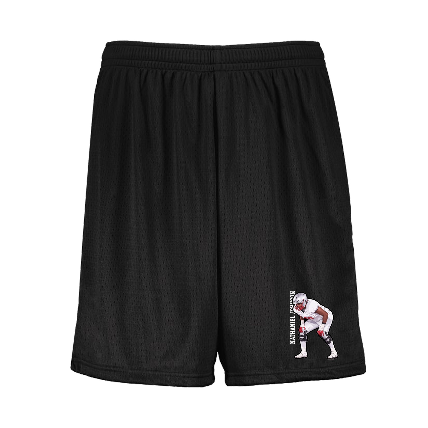 Shorts — Name Vertical in Black